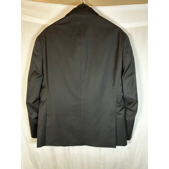 Men’s Suit 42 Slim 35 Short Black Finchley Basic Classic Black Set Funeral Job - Picture 2 of 14
